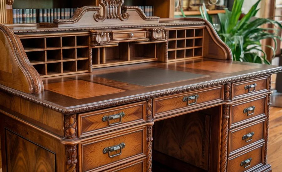 Antique Faux Quarter Sawn Oak Desk With Square Nuts, Introduction, Understanding, Importance & More